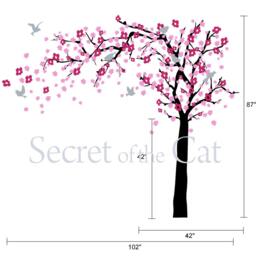 Cherry Blossom Tree Vinyl Wall Decal - Nursery Decor - thumbnail 3