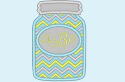 Mason Jar Chevron Monogram Bx Also All Other - .pes .hus .dst .vp3 .vip .xxx .exp . Jef - Embroidery Appliqu?? Design - thumbnail 1