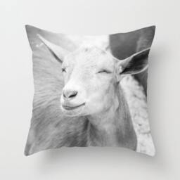 Goat Pillow Case - Farm Animal Cover- 16x16 18x18 20x20 Cover - thumbnail 2