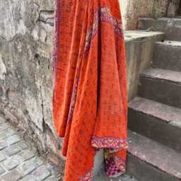 Reversible Indian Kantha Quilt - Vintage Cotton Bed Cover - thumbnail 3