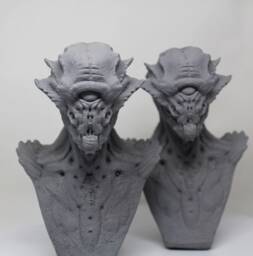 Resin Cyclops Alien Figure - thumbnail 1