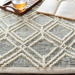 Hand Woven , Handmade Carpet Modern Style New Zealand Wool & Blended Indoor Rug. Entryway Or Runner - Therugbasket - thumbnail 3