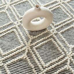 Hand Woven , Handmade Carpet Modern Style New Zealand Wool & Blended Indoor Rug. Entryway Or Runner - Therugbasket - thumbnail 2