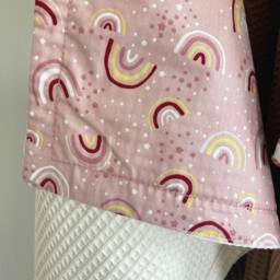 Organic Cotton Waffle Baby Blanket Animal Print Cuddly Blanket - thumbnail 3