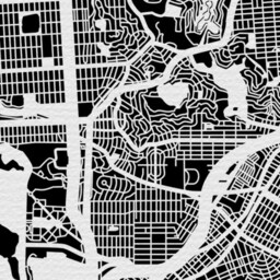 Paper Cut Map San Francisco 12??12 In. Art Ideal Gifts - thumbnail 2