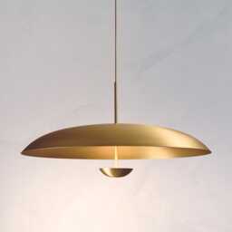 Mid Century Brass Sputnik Chandelier - Retro Italian Lighting - thumbnail 1