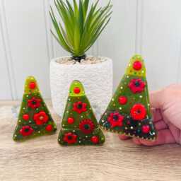 Beautiful Fused Glass Christmas Tree Candle Holder Decoration - Decoration, Cornish Glass, Fused Glass Cornwall - thumbnail 1