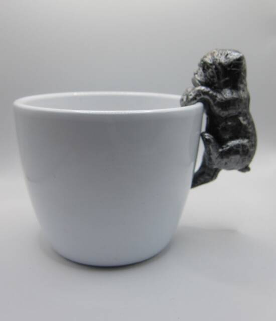 9cm Silver Pug Plant Pot Hanger - image 1