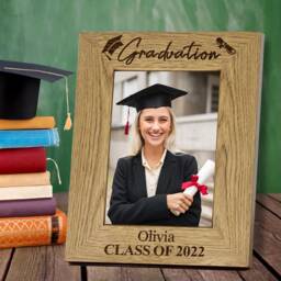 "Personalised Photo Frame Custom Gift For Graduation Him Her Friend Women Man 7""x 5" - thumbnail 1