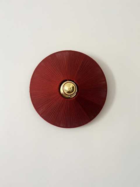 Fixed Luminous Wall Light D.30 cm in Natural Material - image 1