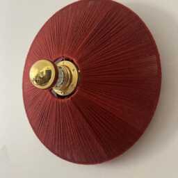 Fixed Luminous Wall Light D.30 cm in Natural Material - thumbnail 2
