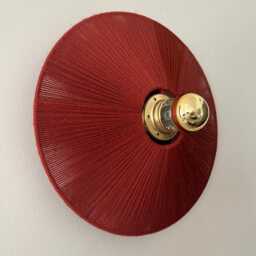 Fixed Luminous Wall Light D.30 cm in Natural Material - thumbnail 3