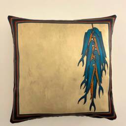 Modern Rustic Pillow Cover Decorative Cushion Case Abstract Animal Print Fish - thumbnail 4