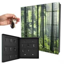 Green Forest Key Cabinet For Home, Box Photographic Nature, Nature Lovers