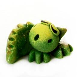 Hand Sculptured Mini Ceramic Dragon Family - Gift Boxed - thumbnail 3