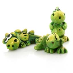 Hand Sculptured Mini Ceramic Dragon Family - Gift Boxed - thumbnail 4