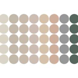 Neutral Polka Dot Wall Stickers Earth Tone Nursery Decor - thumbnail 2