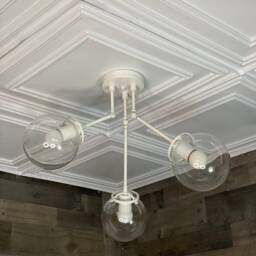 Senja Modern Sputnik Adjustable 3 Light 6 Inch Globe Mid Century Industrial Semi Flush - thumbnail 3