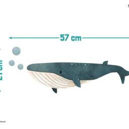 Ocean Friends Scene Wall Sticker Pack, Underwater Decals, Whale Stickers For Walls, Themed Room - thumbnail 3