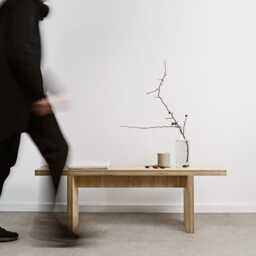 Ototo.06 Plywood Bench - Hallway, Minimalist Bench, Modern Scandinavian Japanese Style - thumbnail 4