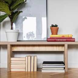 Ototo.06 Plywood Bench - Hallway, Minimalist Bench, Modern Scandinavian Japanese Style - thumbnail 3