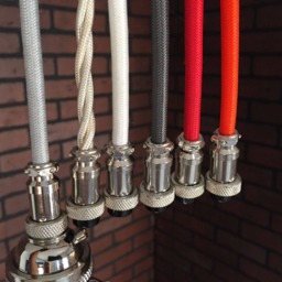 "Industrial Pendant Light -Chrome 6 1/2"" Hyalophane Glass Bell With Patented ""Huila" - thumbnail 4