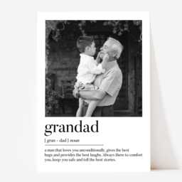 Personalised Grandad Gift - Birthday Print, Gifts For Grandad, Gift, Photo Print - thumbnail 3