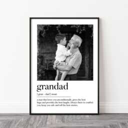 Personalised Grandad Gift - Birthday Print, Gifts For Grandad, Gift, Photo Print - thumbnail 1