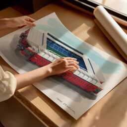 Ibrox Stadium Art Print Rangers Fc Gift - thumbnail 2