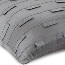 "Handmade Pintucks, Textured, Striped Cushion Case 16""x16" - thumbnail 2