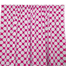 Large Circles Cotton Curtain Panel 58 Inch Wide/Window D??cor Backdrop Classroom Bedroom Cabin Hotel Guest Room Curtains - thumbnail 4