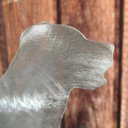 Greater Swiss Mountain Dog With Star, Metal Tree Topper, Holiday, Wreath Decor, Christmas, Aluminum, Yard Stake Or Wall Hanging - thumbnail 2