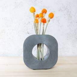 Handmade Concrete Vase Modern Home Decor For Dried Flowers - thumbnail 2