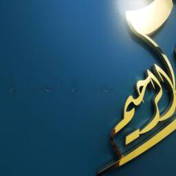 Bismillah Arabic Islamic Stainless Steel Wall Art - Home Decor - thumbnail 3