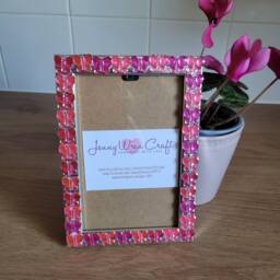 Colourful Rhinestone Butterfly Decals Photo Frame 4 X 6 Inches - thumbnail 3