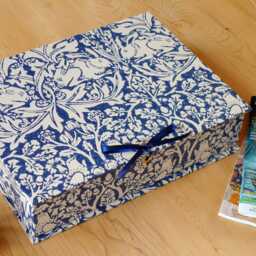 William Morris Brer Rabbit Box File A4 Office Storage, Handmade in England - thumbnail 2