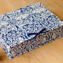 William Morris Brer Rabbit Box File A4 Office Storage, Handmade in England - thumbnail 3
