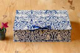 William Morris Brer Rabbit Box File A4 Office Storage, Handmade in England