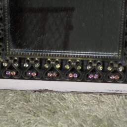 Shabby Chic Key Box, Light Pink Rhinestone Jewelry Holder - thumbnail 2