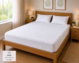 Terry Waterproof Mattress Protector, Soft Breathable Fitted Cover, Silent Bed Spill Proof Cover UK Sizes - thumbnail 1