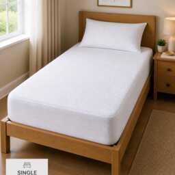 Terry Waterproof Mattress Protector, Soft Breathable Fitted Cover, Silent Bed Spill Proof Cover UK Sizes - thumbnail 3