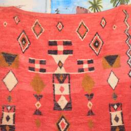 Moroccan Rug , Beni Mrirt Rug, Premium Quality Modern Artwork, Handwoven Large Shaggy - thumbnail 2