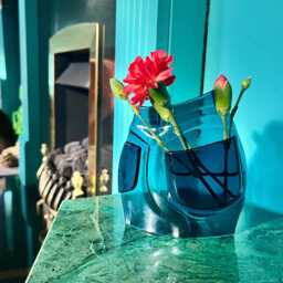 Handmade Fused Glass Jeans Pocket Vase - Novelty Butt - thumbnail 2