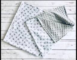 Baby Blanket, Grey & White Elephant Gender Neutral Nursery Decor Crib Accessory Newborn Shower Gift Crib Canada - thumbnail 1