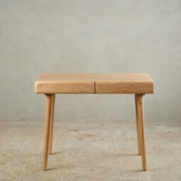 Solid Oak Work Desk - Elegant Computer Office For Modern Workspaces - thumbnail 2