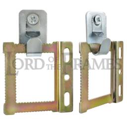 Heavy Duty Steel Safety Picture Frame Mirror Canvas Hooks 15Kg + Screws & Plugs - thumbnail 4