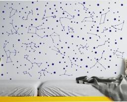 Sale Constellation Wall Decals, 25 Constellations, Star Stickers, Nursery Decor - thumbnail 1