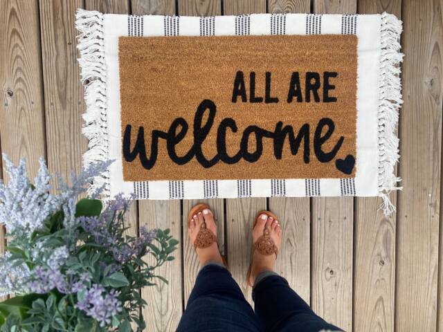 All Are Welcome Doormat, Classroom Doormat