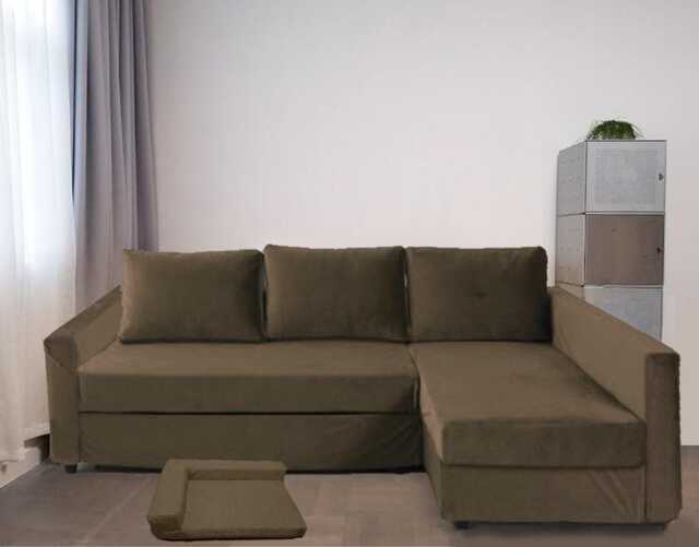 Manstad Corner Sofa-Bed With Storage Cover, Custom Made Slipcover To Fit Manstad, Manstad Sofa Father's Day Gift, Couch Cover - image 1
