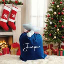 Christmas Stocking Sack, Santa Bag With Name, 2025 Large Santa Sack, Christmas Gift Bag, Christmas Bag, Holiday Gift Bag, Santa Bag, Gift For Kids - thumbnail 3